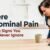 warning signs of abdominal pain